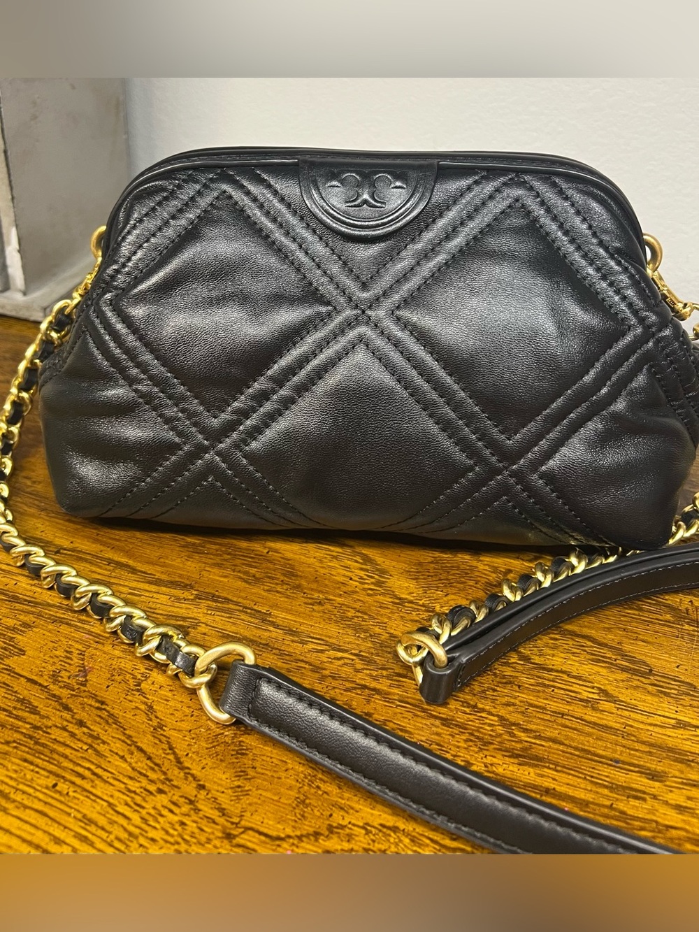 Tory Burch Fleming Small Frame Quilted Crossbody Bag